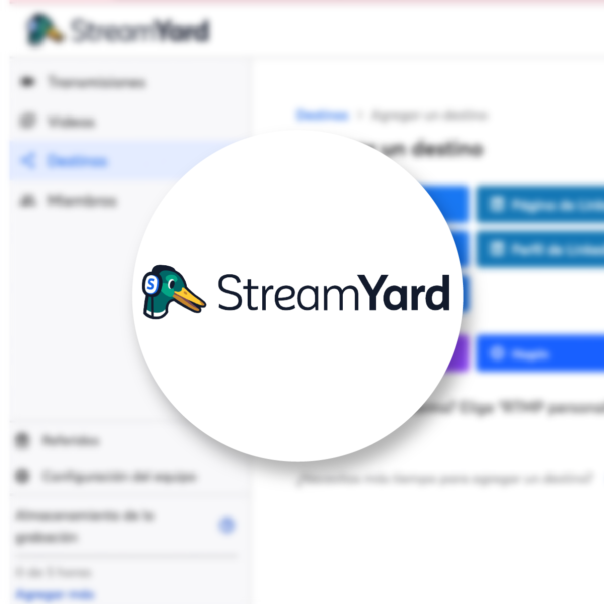 Streamyard Color StreamYard – CREO Comunidad